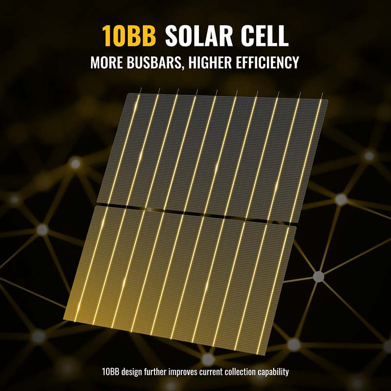 BougeRV 300W 12V 10BB Mono Solar Panel (New Arrival)