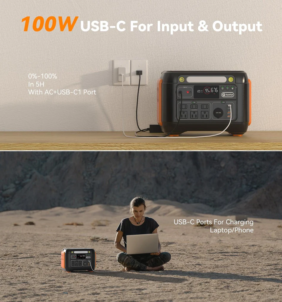 FlashFish A1001 UPS Power Station | 1000W
