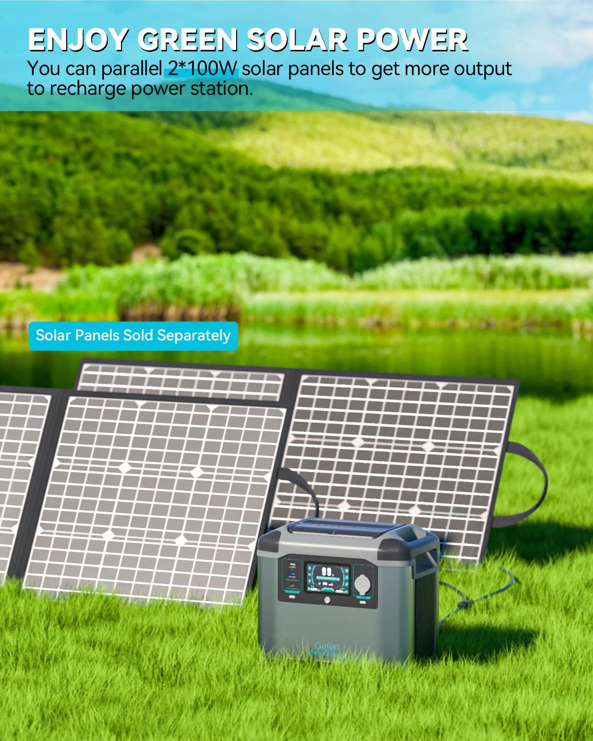 Gofort P15 Portable Power Station | 1500W 1008Wh