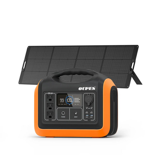 OUPES 1200 Portable Power Station + 100W Solar Panel