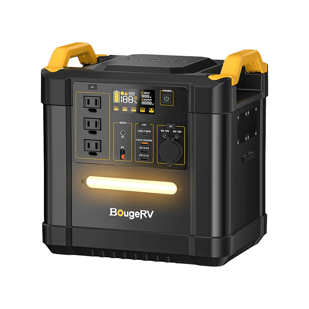 BougeRV FORT 1500 1456Wh LiFePO4 Portable Power Station