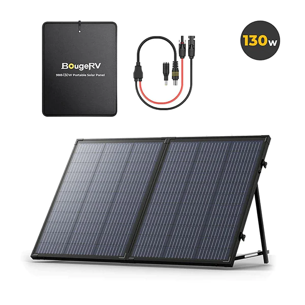 BougeRV 130W Mono Portable Solar Panel