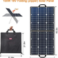 FlashFish SP100 Portable Solar Panel | 100W/18V